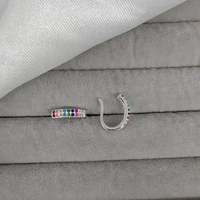 PIERCING FAKE CRAVEJADO COLORIDO